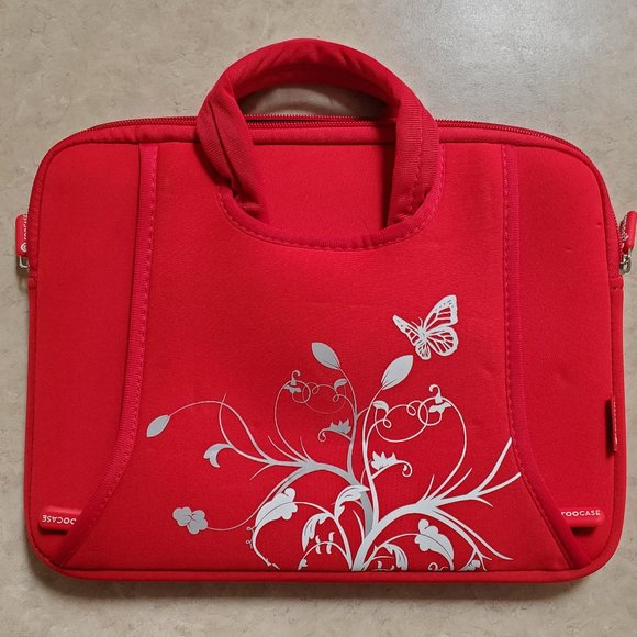 Roocase Cherry Red Neoprene Laptop Tablet Case GUC - Picture 1 of 7